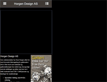 Tablet Screenshot of horgendesign.no